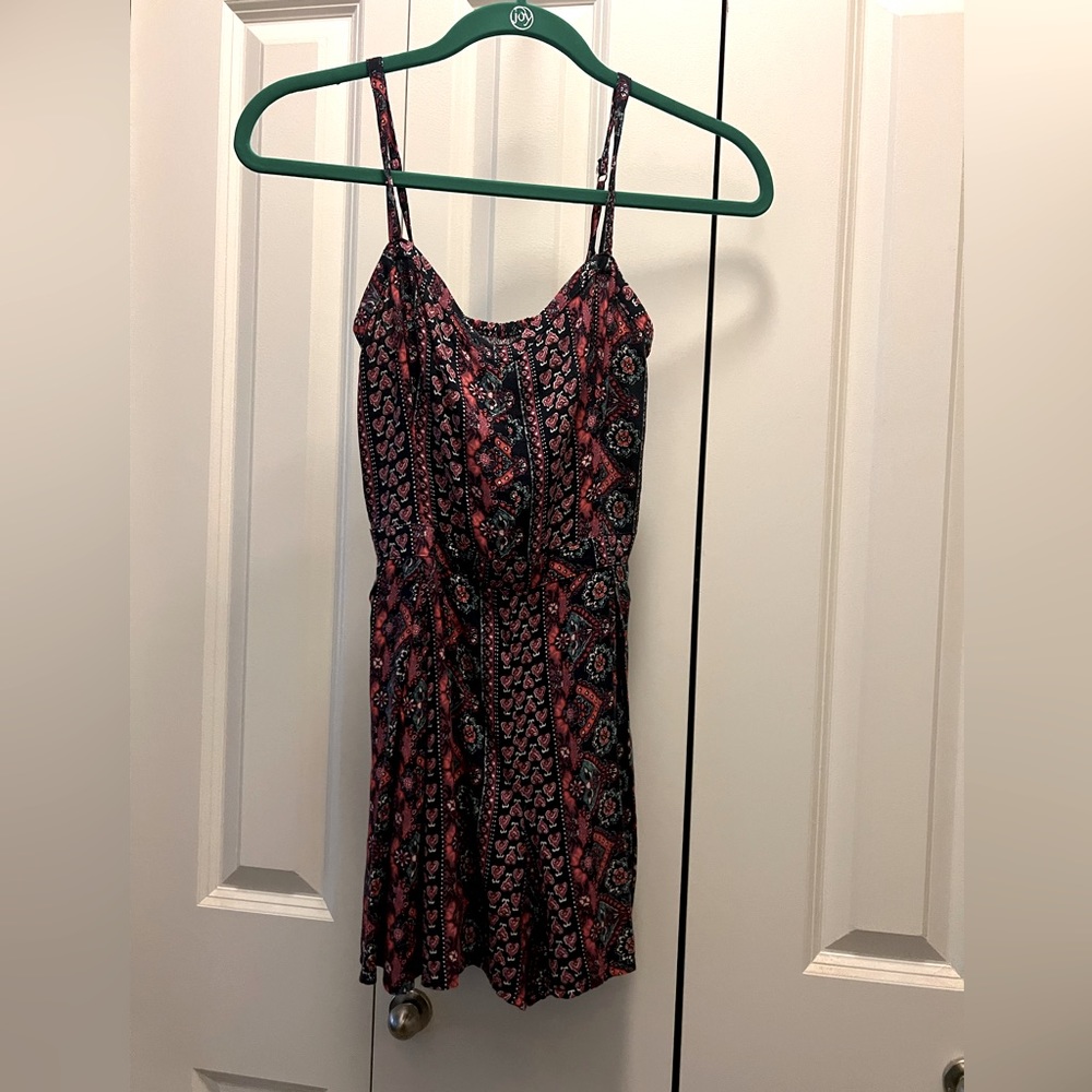 Patterned romper